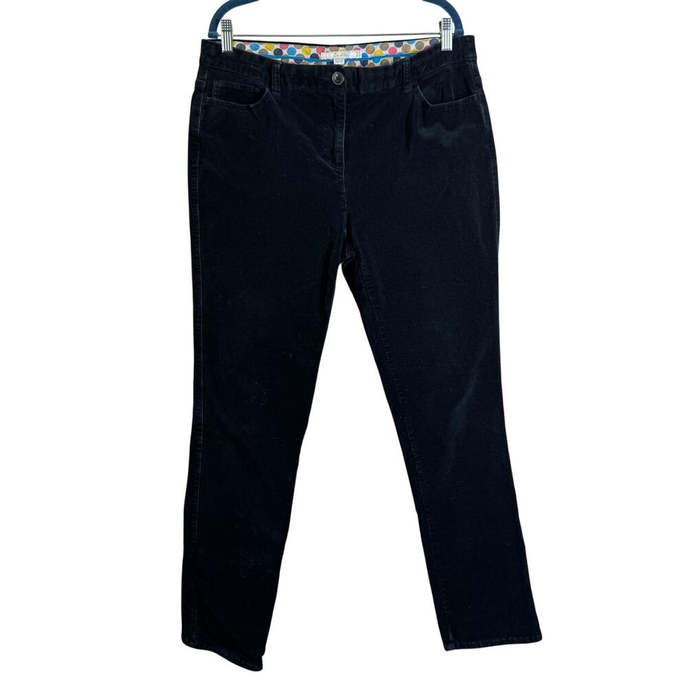 BODEN ANTHROPOLOGIE Pant Jean 12LVelvet Velour‎ 5 Pocket Mid Rise Straight Leg